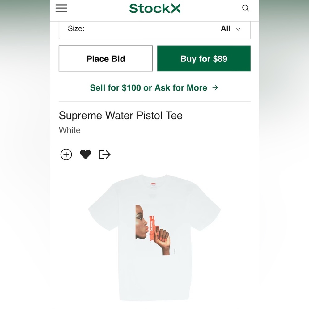 New authentic Supreme shirt tags included fast shipping message for size